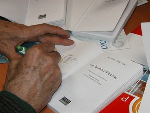 Dédicace du "Faucon Déniché"
